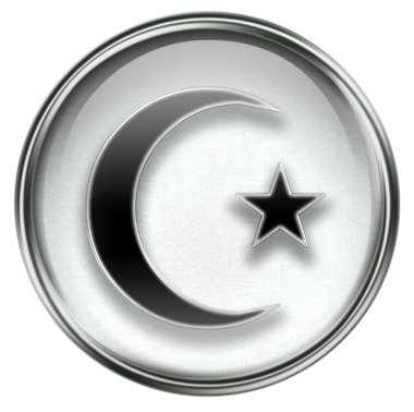 ay ve yıldız simgesi gri