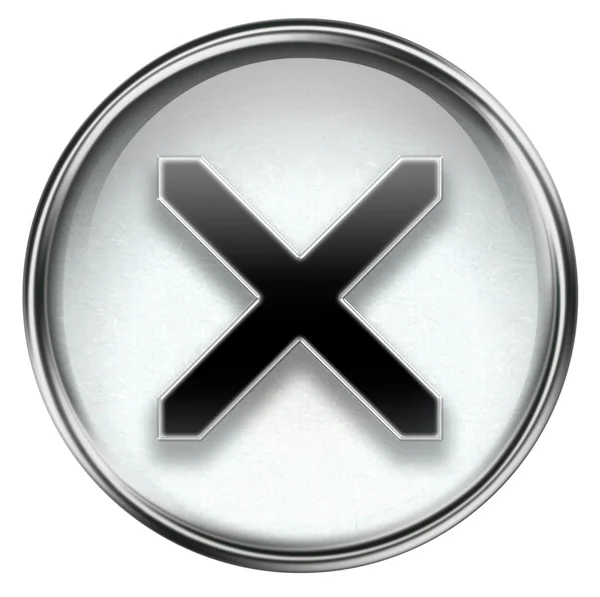 Close icon grey — Stock Photo, Image