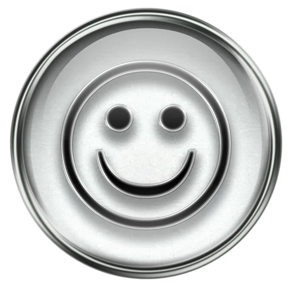 Smiley face grå — Stockfoto