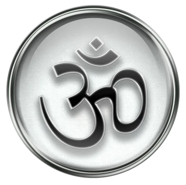 Om Symbol icon grey — Stock Photo, Image