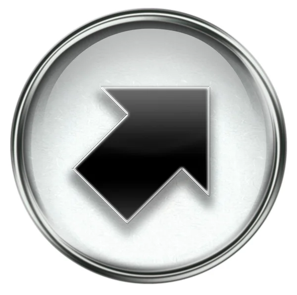 Icono de flecha gris —  Fotos de Stock