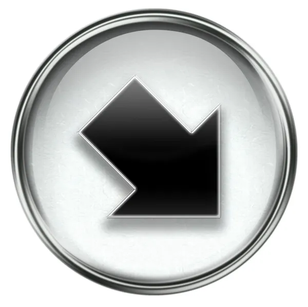 Icono de flecha gris — Foto de Stock