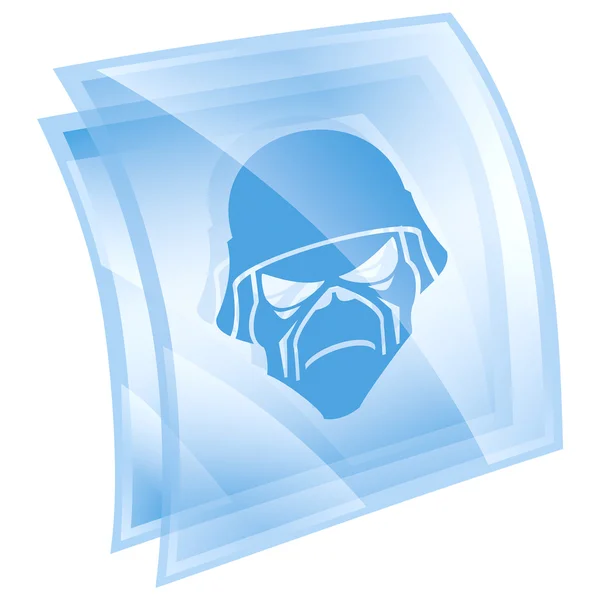 Ícone do exército azul, isolado no fundo branco — Fotografia de Stock