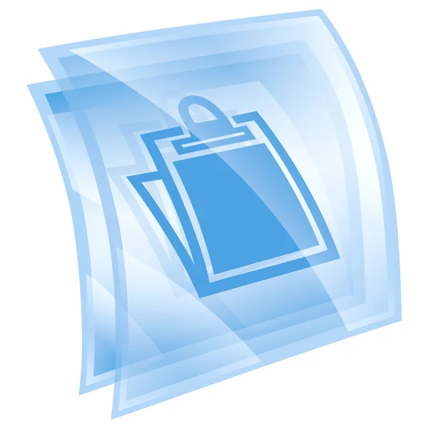 Table icon blue, isolated on white background. — Stock Photo, Image