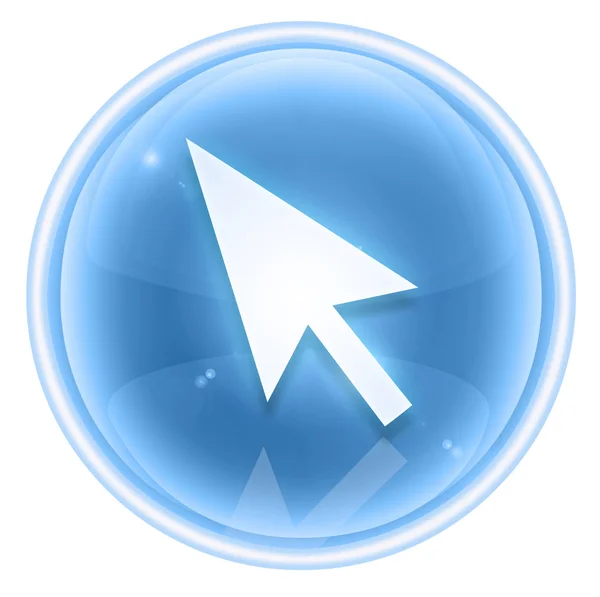 Curcor ikona ledu, izolovaných na bílém pozadí — Stock fotografie