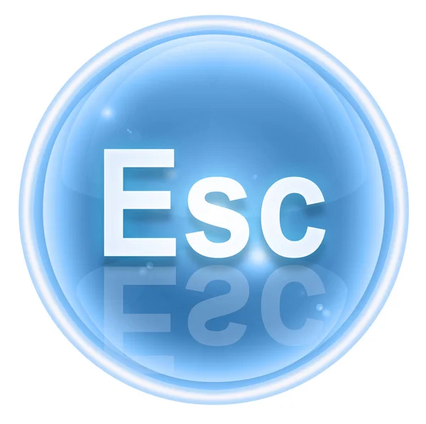 Esc 아이콘 얼음, 흰색 배경에 고립 — 스톡 사진
