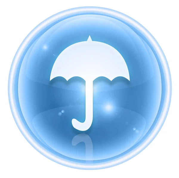Umbrella icon ice, isolated on white background — Stock Photo, Image