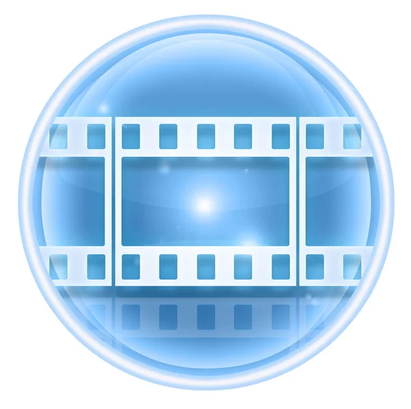Film icona di ghiaccio, isolato su sfondo bianco . — Foto Stock