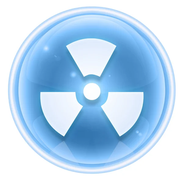 Radioactive icon ice, isolated on white background. — Stock Photo, Image