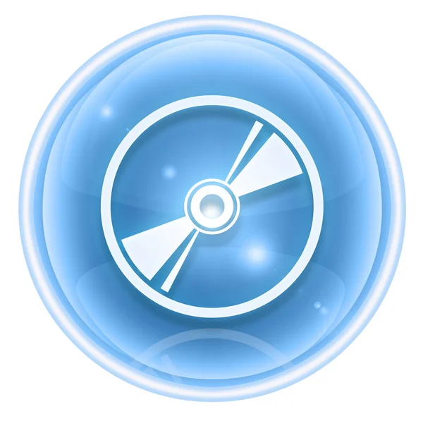 Compact disc pictogram ijs, geïsoleerd op witte achtergrond — Stockfoto