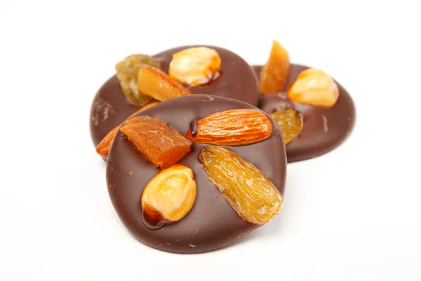 Csokoládés édességek dióval — Stock Fotó