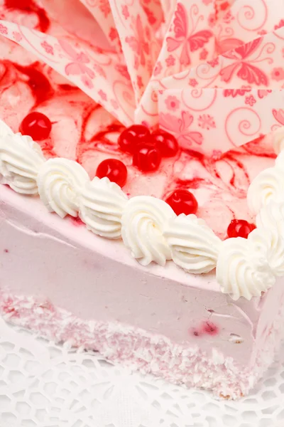 Herzförmiger Kuchen — Stockfoto