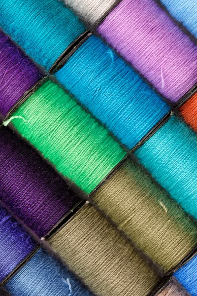 Bobine di filo di lurex — Foto Stock