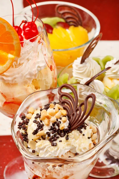 Smaskiga desserter — Stockfoto
