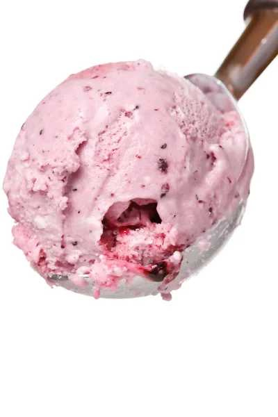 在勺冰淇淋 — 图库照片