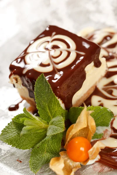 Chocolate cheesecake — Stock Photo, Image
