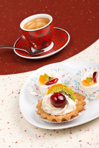 Ciasto owocowe z kawy — Zdjęcie stockowe
