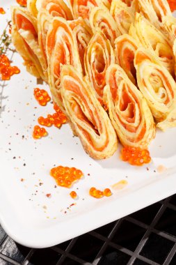 havyar ile Pancakes
