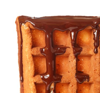 çikolata ile Belçika waffle