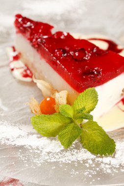 Cherry cheesecake clipart