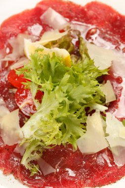 et carpaccio parmesan peyniri ile