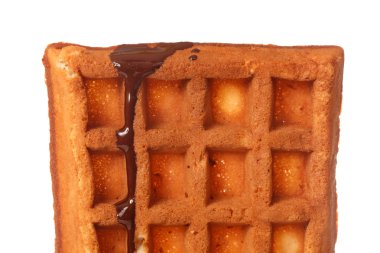 çikolata ile Belçika waffle