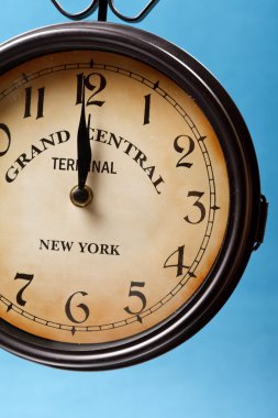 Clock of grand central station clipart