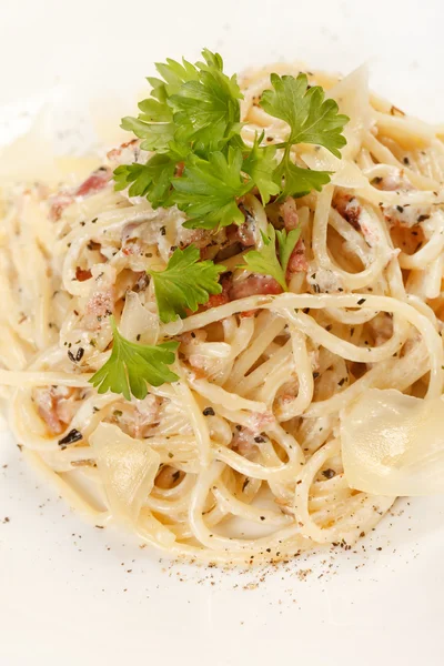 Spaghetti carbonara — Stockfoto