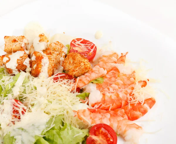 Caesar Salad with shrimps — Stock Photo, Image