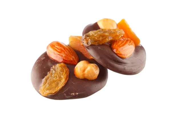 Čokoládové cukroví s ořechy — Stock fotografie