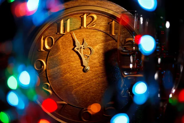 Cinco minutos para o Ano Novo — Fotografia de Stock