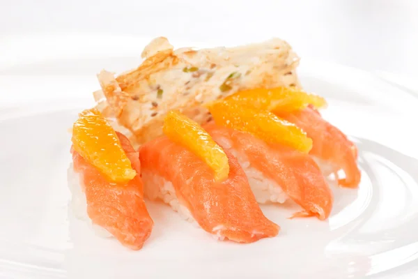 Nigiri de saumon à l'orange — Photo