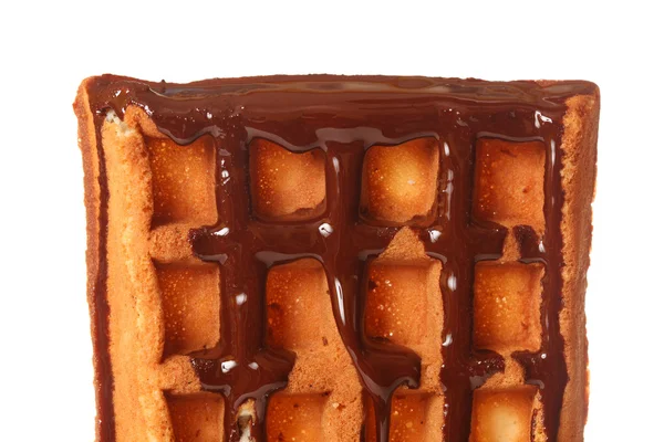 Gofre belga con chocolate —  Fotos de Stock