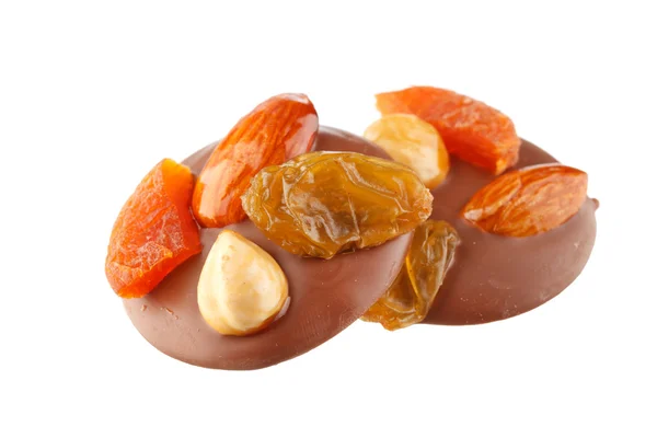 Schokoladenbonbons mit Nüssen — Stockfoto