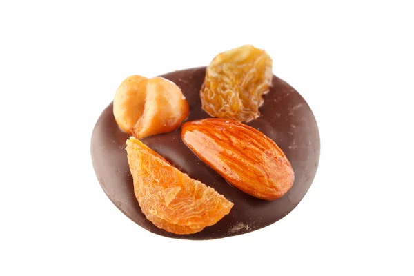 Čokoládové cukroví s ořechy — Stock fotografie