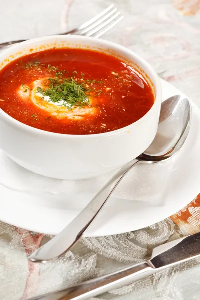 Tomatensuppe — Stockfoto