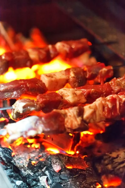 stock image Grilling lamb