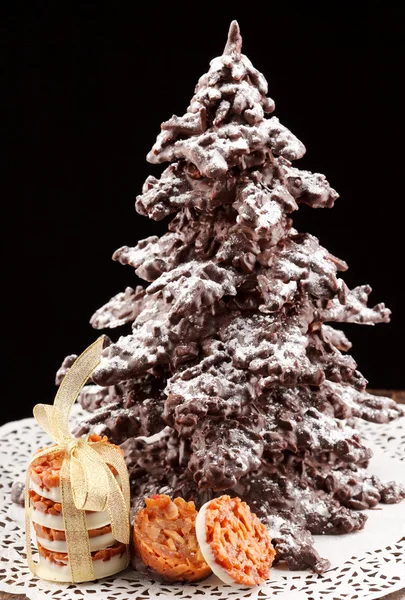 Árbol de Navidad de chocolate —  Fotos de Stock