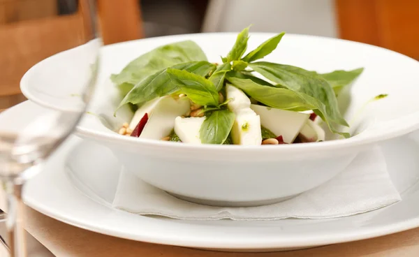 Salat mit Rüben und Basilikum — Stockfoto