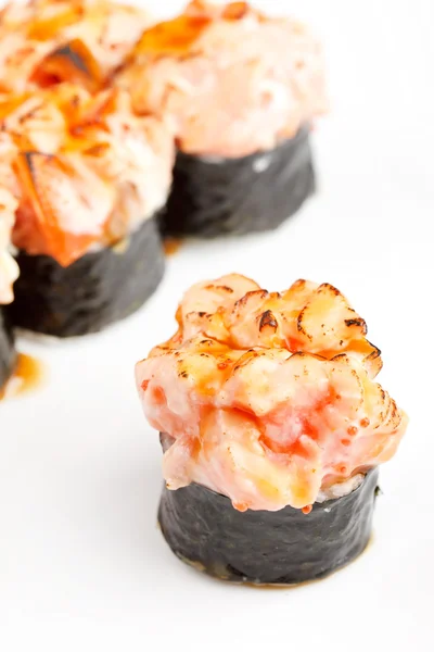Sushi sur l'assiette — Photo