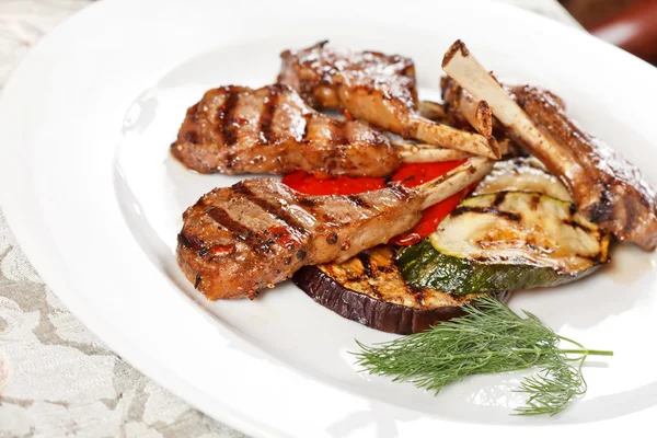 Grilled meat ribs — Stock Photo, Image