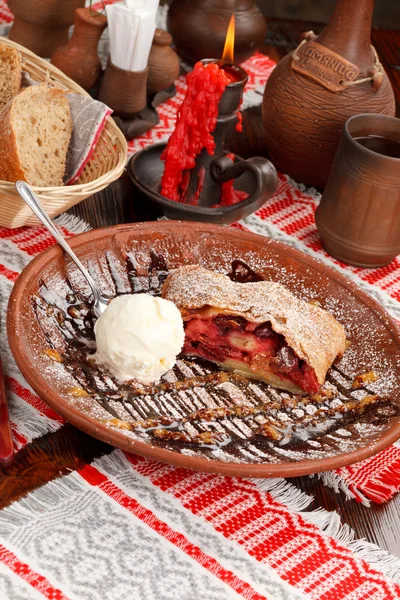 stock image Tasty strudel