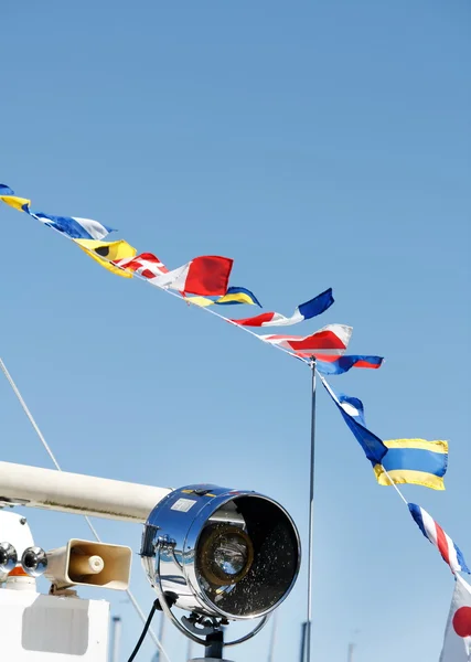 Banderas de señales marítimas internacionales — Foto de Stock