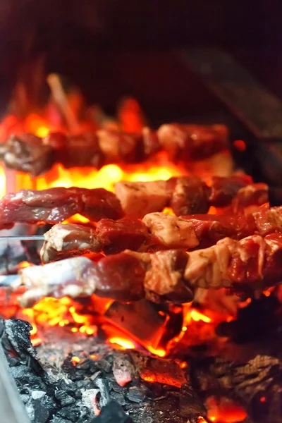 stock image Grilling lamb