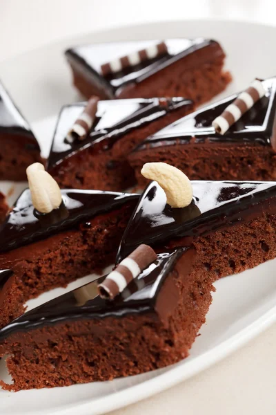 Chocolade gebak — Stockfoto