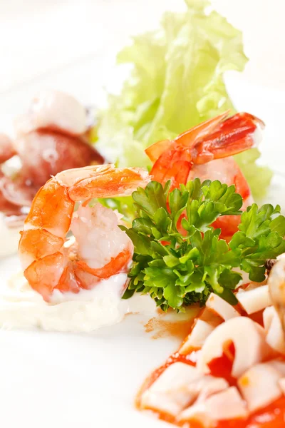 Seafood appetizer — Stock Photo, Image