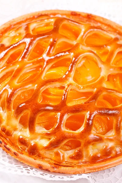 Gebakken abrikoos taart — Stockfoto