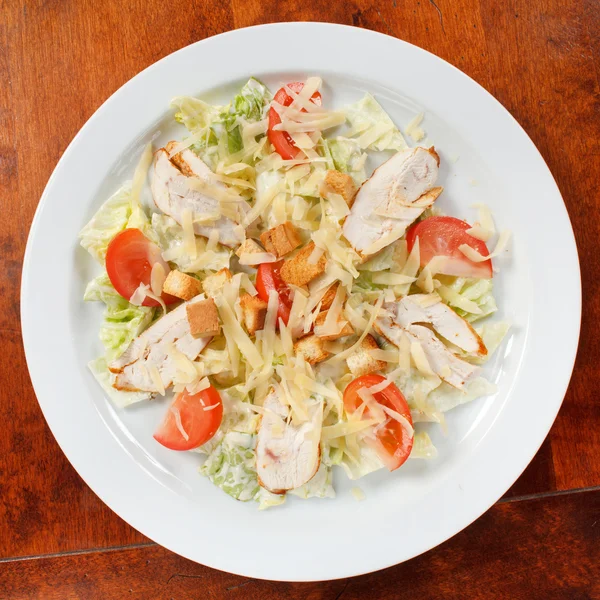 Caeser Salad with chicken fillet — Stock Photo, Image