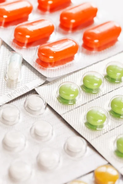 Diversi tipi di pillole — Foto Stock