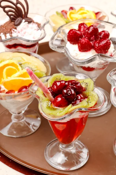 stock image Fruit desserts